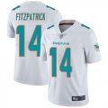 Wholesale Cheap Nike Dolphins #14 Ryan Fitzpatrick White Men's Stitched NFL Vapor Untouchable Limited Jersey