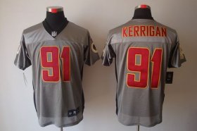 Wholesale Cheap Nike Redskins #91 Ryan Kerrigan Grey Shadow Men\'s Stitched NFL Elite Jersey