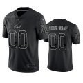 Wholesale Cheap Men's Buffalo Bills Active Player Custom Black Reflective Limited Stitched Football Jersey