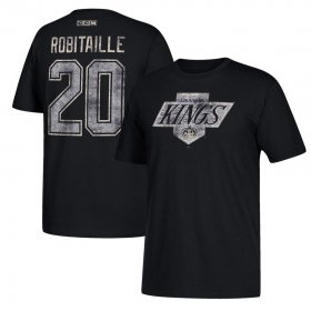 Wholesale Cheap Los Angeles Kings #20 Luc Robitaille CCM Retired Player Name & Number T-Shirt Black