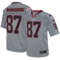 Wholesale Cheap Nike Patriots #87 Rob Gronkowski Lights Out Grey Men's Stitched NFL Elite Jersey
