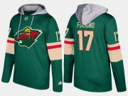 Wholesale Cheap Wild #17 Marcus Foligno Green Name And Number Hoodie