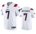 Wholesale Cheap Men's New England Patriots #7 JuJu Smith-Schuster White Vapor Untouchable Stitched Football Jersey