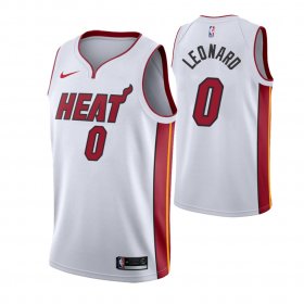 Wholesale Cheap Nike Heat #0 Meyers Leonard Men\'s Association Edition White NBA Jersey