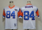 Wholesale Cheap Mitchell And Ness(75TH) Broncos #84 Shannon Sharpe White Stitched Throwback NFL Jersey