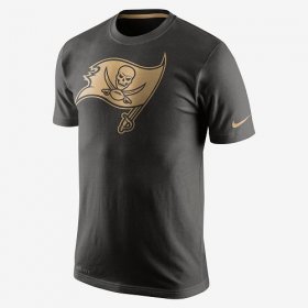 Wholesale Cheap Men\'s Tampa Bay Buccaneers Nike Black Championship Drive Gold Collection Performance T-Shirt