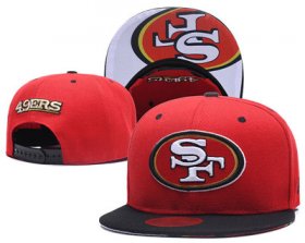 Wholesale Cheap NFL San Francisco 49ers Team Logo Snapback Adjustable Hat T101