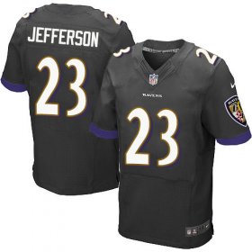 Wholesale Cheap Nike Ravens #23 Tony Jefferson Black Alternate Men\'s Stitched NFL New Elite Jersey