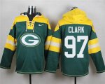 Wholesale Cheap Nike Packers #97 Kenny Clark Green Player Pullover NFL Hoodie