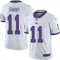 Wholesale Cheap Nike Giants #11 Phil Simms White Men's Stitched NFL Limited Rush Jersey