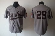 Wholesale Cheap Mitchell And Ness 1953 Browns #29 Satchel Paige Grey Stitched MLB Jersey