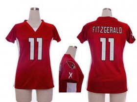 Wholesale Cheap Nike Cardinals #11 Larry Fitzgerald Red Team Color Draft Him Name & Number Top Women\'s Stitched NFL Elite Jersey