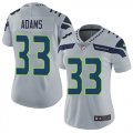 Wholesale Cheap Nike Seahawks #33 Jamal Adams Grey Alternate Women's Stitched NFL Vapor Untouchable Limited Jersey