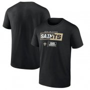 Wholesale Cheap Men's New Orleans Saints Black x Bud Light T-Shirt