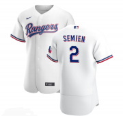 Wholesale Cheap Men's Texas Rangers #2 Marcus Semien White Stitched MLB Flex Base Nike Jersey