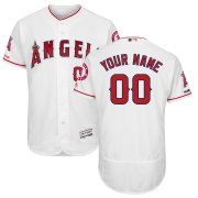 Wholesale Cheap Los Angeles Angels Majestic Home Flex Base Authentic Collection Custom Jersey White