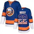 Wholesale Cheap Adidas Islanders #22 Mike Bossy Royal Blue Home Authentic USA Flag Stitched NHL Jersey