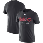 Wholesale Cheap Cincinnati Reds Nike MLB Practice T-Shirt Anthracite