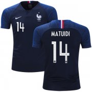 Wholesale Cheap France #14 Matuidi Home Kid Soccer Country Jersey