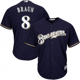 Wholesale Cheap Brewers #8 Ryan Braun Blue Cool Base Stitched Youth MLB Jersey