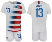 Wholesale Cheap USA #13 Jones Home Soccer Country Jersey