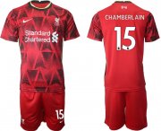 Wholesale Cheap Men 2021-2022 Club Liverpool home red 15 Nike Soccer Jersey