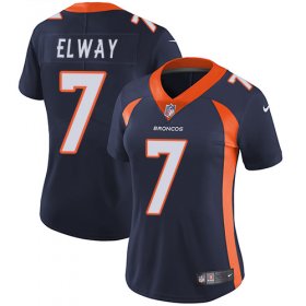 Wholesale Cheap Nike Broncos #7 John Elway Blue Alternate Women\'s Stitched NFL Vapor Untouchable Limited Jersey