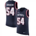 Wholesale Cheap Nike Patriots #54 Tedy Bruschi Navy Blue Team Color Men's Stitched NFL Limited Rush Tank Top Jersey
