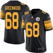 Wholesale Cheap Nike Steelers #68 L.C. Greenwood Black Men's Stitched NFL Limited Rush Jersey