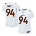 Wholesale Cheap Nike Broncos #94 DeMarcus Ware White Women's Stitched NFL Game Event Jersey