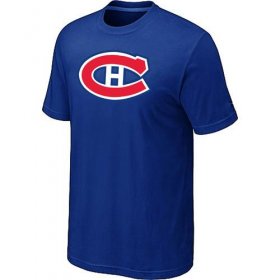Wholesale Cheap Montreal Canadiens Big & Tall Logo Blue NHL T-Shirt