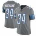 Men's Detroit Lions #34 Alex Anzalone Grey Vapor Untouchable Limited Stitched Jersey