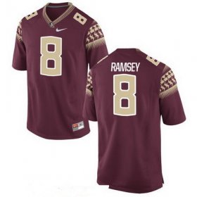 Wholesale Cheap Men\'s Florida State Seminoles #8 Jalen Ramsey Red Stitched College Football 2016 Nike NCAA Jersey