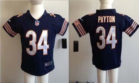 Wholesale Cheap Toddler Nike Bears #34 Walter Payton Navy Blue Team Color Stitched NFL Elite Jersey
