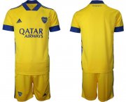 Wholesale Cheap Men 2020-2021 Club Boca juniors away yellow blank Adidas Soccer Jersey