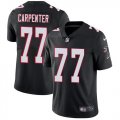 Wholesale Cheap Nike Falcons #77 James Carpenter Black Alternate Men's Stitched NFL Vapor Untouchable Limited Jersey