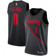 Wholesale Cheap Nike NBA Portland Trail Blazers #0 Damian Lillard Jersey 2018-19 New Season City Edition Jersey