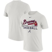 Wholesale Cheap Atlanta Braves Nike Practice Performance T-Shirt White