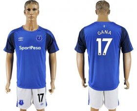 Wholesale Cheap Everton #17 Gana Home Soccer Club Jersey