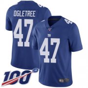 Wholesale Cheap Nike Giants #47 Alec Ogletree Royal Blue Team Color Men's Stitched NFL 100th Season Vapor Limited Jersey