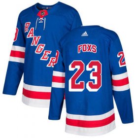 Wholesale Cheap Adidas Rangers #23 Adam Foxs Royal Blue Home Authentic Stitched NHL Jersey