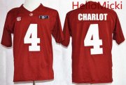 Wholesale Cheap Men's Alabama Crimson Tide #4 Daylon Charlot Red 2016 BCS College Football Nike Limited Jersey