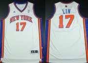 Wholesale Cheap New York Knicks #17 Jeremy Lin Revolution 30 Swingman White Jersey