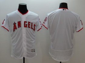 Wholesale Cheap Angels of Anaheim Blank White Flexbase Authentic Collection Stitched MLB Jersey