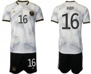 Cheap Men's Germany #16 Rudy White Home Soccer Jersey Suit