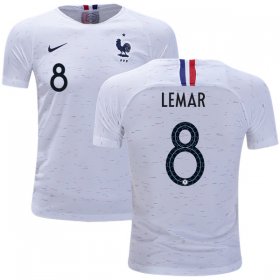 Wholesale Cheap France #8 Lemar Away Kid Soccer Country Jersey
