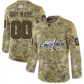 Wholesale Cheap Men\'s Adidas Capitals Personalized Camo Authentic NHL Jersey