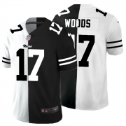 Cheap Los Angeles Rams #17 Robert Woods Men's Black V White Peace Split Nike Vapor Untouchable Limited NFL Jersey
