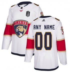 Wholesale Cheap Men\'s Florida Panthers Active Player Custom White 2023 Stanley Cup Final Stitched Jersey