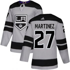 Wholesale Cheap Adidas Kings #27 Alec Martinez Gray Alternate Authentic Stitched NHL Jersey